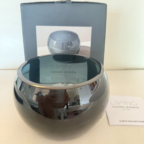 NIB GEORGE JENSEN LIVING CAFU COLLECTION BOWL HANDMADE GLASS - Picture 3 of 9